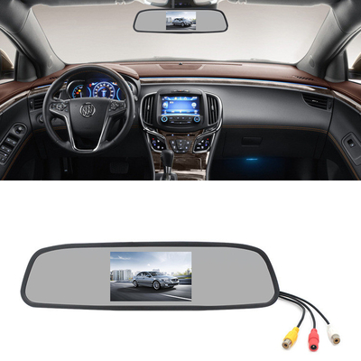 Màn hình gương chiếu hậu tự động 4,3 inch Hỗ trợ đảo chiều LCD 2 Đầu vào AV