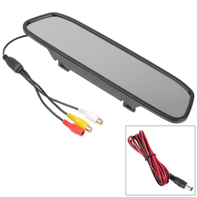 Màn hình gương chiếu hậu tự động 4,3 inch Hỗ trợ đảo chiều LCD 2 Đầu vào AV