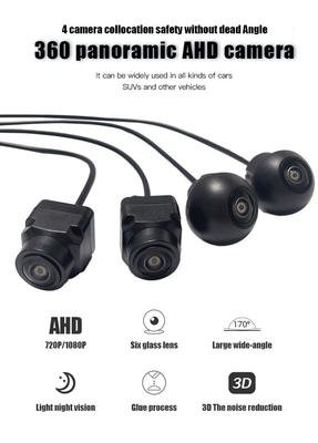 360Deg Xe Tầm nhìn ban đêm Máy ảnh Xe hơi Bao quanh Chế độ xem Toàn cảnh 12VDC