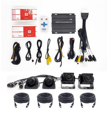 1080P AHD 360 độ Panoramic Reverse Camera Hệ thống nhìn chim, ghi âm DVR xe hơi chống nước, trợ giúp đậu xe cho xe tải Hyundai, xe buýt và RV
