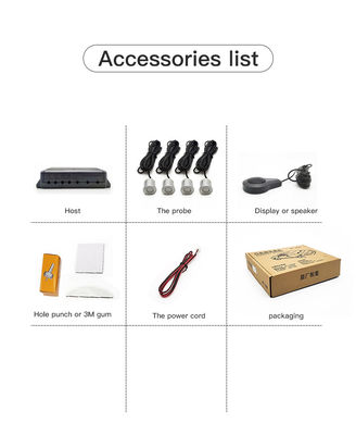 Radar đỗ xe an toàn 4 đầu dò Cảm biến điểm mù loại xe Buzzer