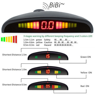 Bộ cảm biến ngược xe 8 điểm Bộ cảm biến ngược xe 8 điểm Bộ cảm biến hỗ trợ đậu xe màn hình LED Hệ thống hỗ trợ đậu xe Cảm biến dự phòng nhạy cảm cao để bảo vệ lái xe an toàn