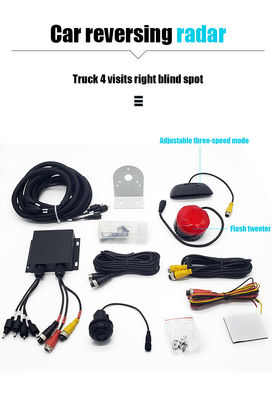 Xưởng bán buôn An toàn IP67 Chống nhiệt độ thấp Không thấm nước xe tải đậu xe 4 Bộ cảm biến Hệ thống radar Máy dò báo động báo động giọng nói