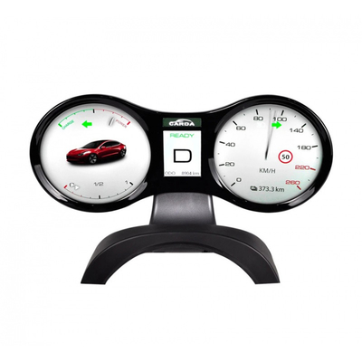 Đèn cảnh báo có thể lựa chọn Bảng điều khiển cụm công cụ Tesla Model Y Màn hình LCD 4.3 inch
