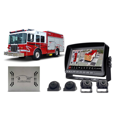 Hệ thống camera dự phòng DC12V 10in cho xe tải RV Trailer Van Quad Split Screen Monitor