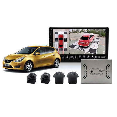 Complete 360° Car Camera Kit with HD Resolution, Night Vision, and Parking Assistance