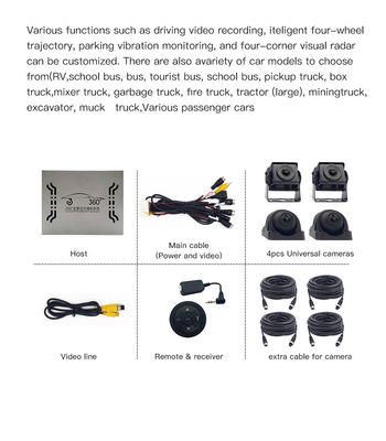 OEM 360 Degree Camera System for Heavy Duty Vehicles with AHD 1080P and SONY Sensor for Fleet Safety