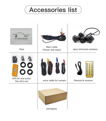 Hệ thống giám sát đội xe hạng nặng với 360 View, AHD 1080P và Night Vision