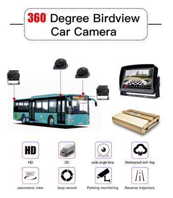 Hệ thống camera xe buýt toàn cảnh với Hỗ trợ đỗ xe nâng cao và Phạm vi bao phủ toàn bộ xe để lái xe và đỗ xe an toàn