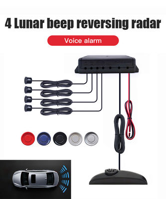 16.5mm Waterproof Smart Car Parking Sensor Kit, 4‑Pieces Front & Rear Reverse Assistant with LED Display and Buzzer Auto Safety Parking Aid OEM Available