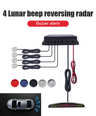 Universal 4-sensor Radar đỗ xe chống nước Sensor ngược với màn hình hiển thị khoảng cách LED Hệ thống hỗ trợ đỗ xe