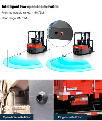 Hệ thống hỗ trợ đỗ xe Radar chống thấm thời tiết 4 cảm biến Hệ thống cảnh báo bằng giọng nói 720P