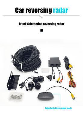 Hệ thống điểm mù xe tải hạng nặng 24V, 4Pcs Parking Sensors Alarm Detection Safety Kit cho xe tải xe buýt RV xe thương mại
