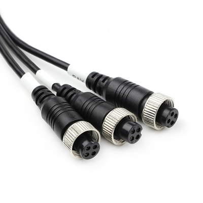 8m 4 Pin Camera phía sau Cáp kéo dài Cáp video Chống cháy PU Chống thấm nước