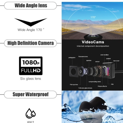Hệ thống định vị đa phương tiện cho xe ô tô ODM 28V Camera dự phòng cho xe tải 1920 * 1080P