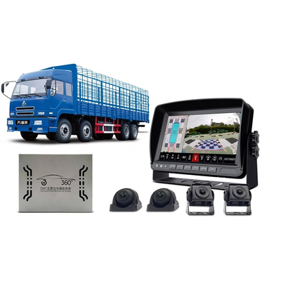 Hệ thống máy ảnh xe 360 màu đen với điều khiển ứng dụng và hỗ trợ lên đến thẻ MicroSD 128GB