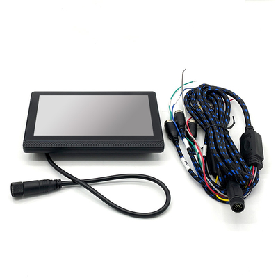góc rộng 170° Chiếc xe gương chiếu phía sau 18 PIN Video Output Mode ABS Nhựa chống gió gương chiếu phía sau
