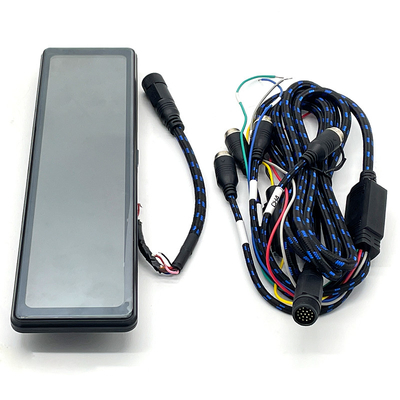Chiếc xe nhìn phía sau Quad Split Monitor điều khiển từ xa 4 kênh 18-PIN Rear Veiw Mirror cho xe tải xe buýt