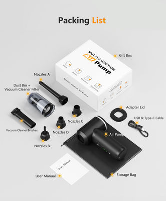 Máy hút bụi ô tô 12V di động với dây nguồn 16 feet và phụ kiện chi tiết cho nội thất xe