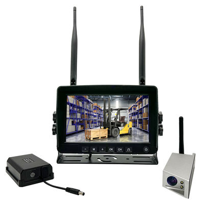 7-Inch HD Wireless Forklift Rear View Camera System 1080P DVR IP68 Waterproof Magnetic Battery Full Vehicle Coverage