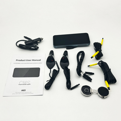 Chiếc gương bên xe chống thấm nước màn hình 6,25 inch với điểm mù camera bên con cá mập với gương nhìn phía sau