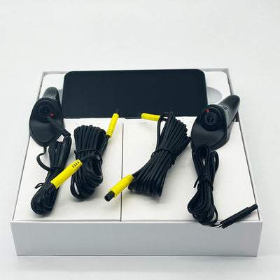 Chiếc gương bên xe chống thấm nước màn hình 6,25 inch với điểm mù camera bên con cá mập với gương nhìn phía sau