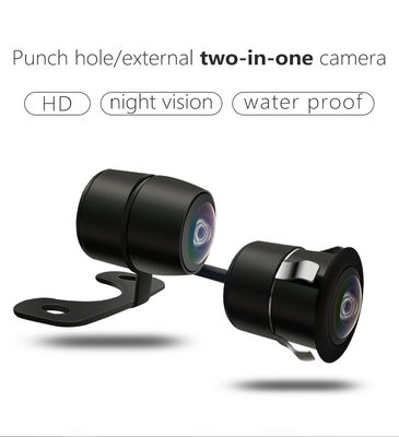 Mini 18.55mm Dual Lens AHD 1080P Waterproof Backup Camera with Wide Angle and Night Vision for Car Parking