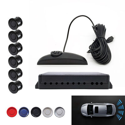 Bộ cảm biến ngược xe 6 điểm màn hình LED Hệ thống hỗ trợ đậu xe Radar dự phòng cho lái xe an toàn