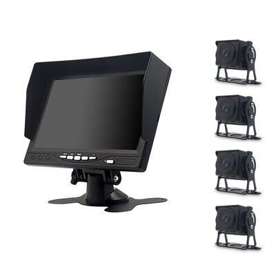 Hệ thống camera 4 kênh với màn hình IPS 7 inch cho hiển thị thời gian thực và hỗ trợ đỗ xe