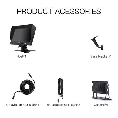 Hệ thống camera xe với màn hình IPS 10 inch và 4 camera cho xe tải và quản lý đội xe