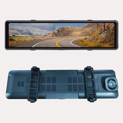 Màn hình cảm ứng 12 inch DVR điểm mù Phiên bản cảnh báo BSD Không thấm nước Dash Camera 360 View FHD Hệ thống DVR xe hơi