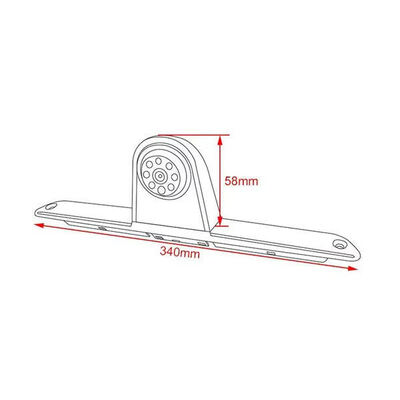 Camera chiếu hậu góc điều chỉnh với đèn phanh cho VW Crafter và Mercedes Sprinter