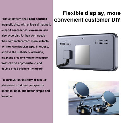 Camera chiếu hậu AHD 1080P cao cấp với thiết kế vây cá mập và màn hình 6.25 inch để hỗ trợ đỗ xe và cảnh báo điểm mù