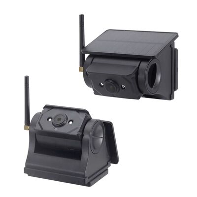 Hệ thống camera năng lượng mặt trời AHD 360 ° với màn hình không dây cho xe tải và xe buýt