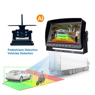 Hệ thống camera 4CH tùy chỉnh với màn hình 7 inch cho xe hơi. Hệ thống giám sát HD Quad View cho bán buôn và bán lẻ.