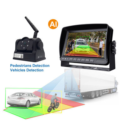 Wireless Magnetic Backup Camera with Battery Mobile WiFi Rear View for Van Truck Vehicle Compatible with iOS Android