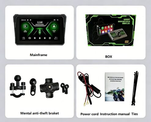Máy ghi hình xe máy không dây Carplay/Androidauto điện thoại di động thiết bị điều hướng chiếu màn hình xe