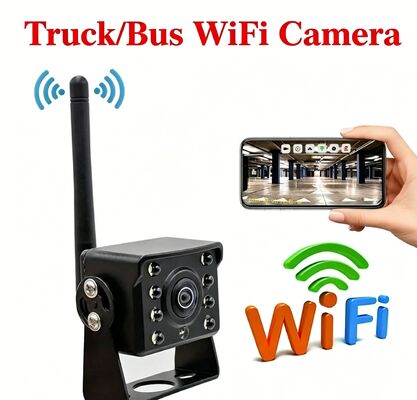 Camera Wi-Fi phổ quát 12-24V xe tải, Xe buýt Internet di động gắn máy ảnh không dây chống nước, Tầm nhìn ban đêm hồng ngoại độ nét cao cho MAN