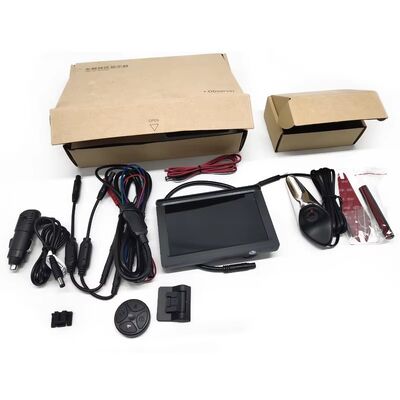 5 Inch LCD Screen Shark Fin Blind Zone Mirror with 120 Degree View Angle and IP68 Waterproof Vehicle Blind Spot System