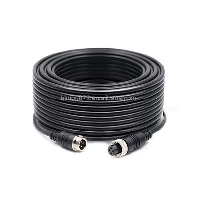 Cáp kết nối hàng không 4PIN với lõi đồng tinh khiết IP67 Thiết kế chống nước và linh hoạt xoắn ốc cho máy ảnh xe