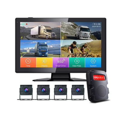 Màn hình MDVR chia đôi màn hình 10 inch 4CH IPS Camera dự phòng chống nước Dash Cam Hỗ trợ đảo ngược để giám sát đội xe buýt bán tải