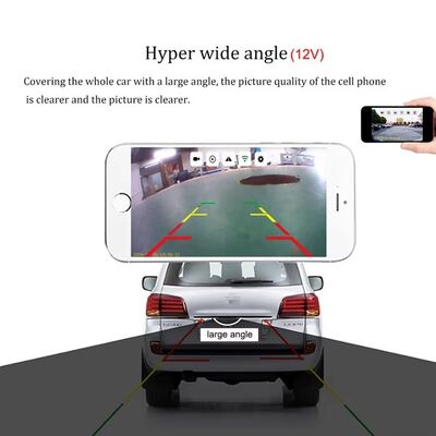 Máy ảnh sao lưu xe ô tô không dây 5G WiFi HD với tầm nhìn ban đêm hồng ngoại IP67 chống nước và góc nhìn 140 độ cho iOS Android