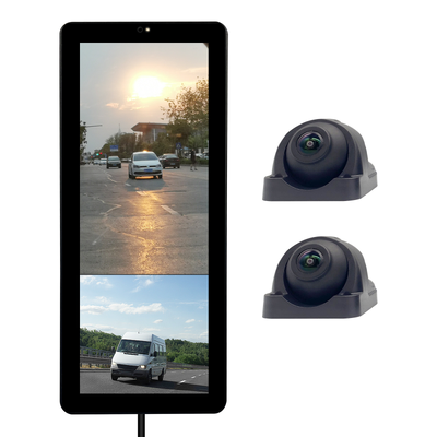 Màn hình gương cảm ứng 12,3 inch, Camera lùi AHD 1080P với tầm nhìn 360° & Hệ thống an toàn phát hiện điểm mù cho xe tải và xe buýt