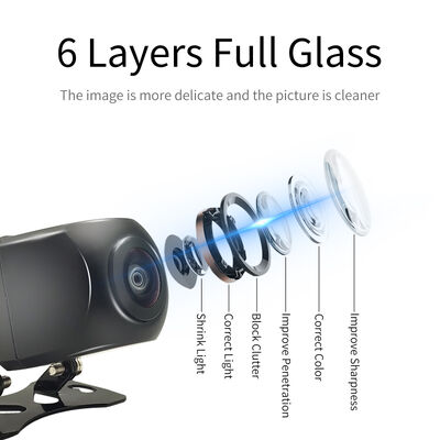 Camera lùi không dây WiFi 5G với tầm nhìn ban đêm hồng ngoại và camera chiếu hậu chống nước IP67 cho iOS & Android
