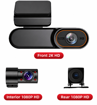 4G LTE 2K HD Smart Dash Cam với theo dõi GPS để theo dõi xe trong thời gian thực