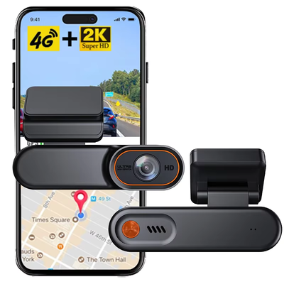 4G LTE 2K HD Dash Cam với thị giác ban đêm hồng ngoại cho DVR xe và Camera xe hơi